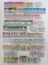 Stamps, Collection of Hong Kong, Malaya and states, Singapore and Malaysia, used, housed in 2