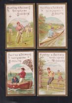 Trade cards, Huntley & Palmers, Sports (Semi-Circular Background), 'P' size (set, 12 cards) inc.
