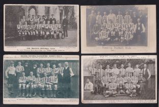 Football postcards, Reading FC, 5 postcards 'Reading Football Team at their Training headquarters