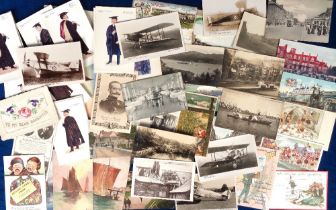 Postcards, a mixed UK topographical and subject selection of approx. 64 cards, with RPs of