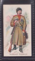Cigarette card, Taddy, Royalty, Actresses & Soldiers, 'Russian Cossack', type card (sl mark to