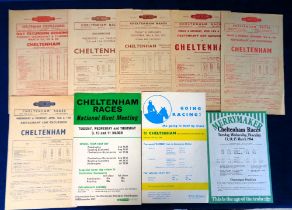 Horse Racing / Railways, Cheltenham Races, a collection of 9 railway excursion flyers for trips to