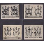 Trade cards, Barratt's, Football Team Folders, 7 cards, Huddersfield 1932 & 1933, Leicester City