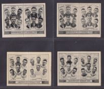 Trade cards, Barratt's, Football Team Folders, 7 cards, Huddersfield 1932 & 1933, Leicester City