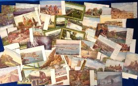 Postcards, a collection of approx. 100 UK scenic views published by Tuck from various series, mostly
