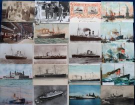 Postcards, Shipping, a mixed age liner selection of approx. 75 cards, with many White Star and