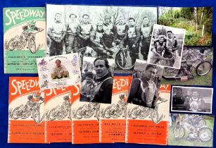 Speedway programmes, California Speedway (UK) 6 original home programmes for matches v Rye House, 20