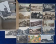 Postcards, Topographical, approx. 200 cards RPs, printed and artist drawn to include Hull Tram