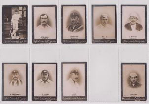 Cigarette cards, Cricket, Ogden's Guinea Gold, Cricketers, Base M (set 1) (48/50, missing Daft & Sir