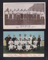 Football postcards, Preston North End, two teamgroup cards, both early 1900's, Beagles