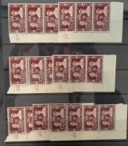 Stamps, GB KGVI-QEII collection of commemorative and definitive cylinder blocks and strips to