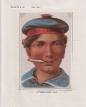 Tobacco advertising, USA, Goodwin, 3 large die-cut cards, (approx. 160mm x 110mm), Sailor, Pretty