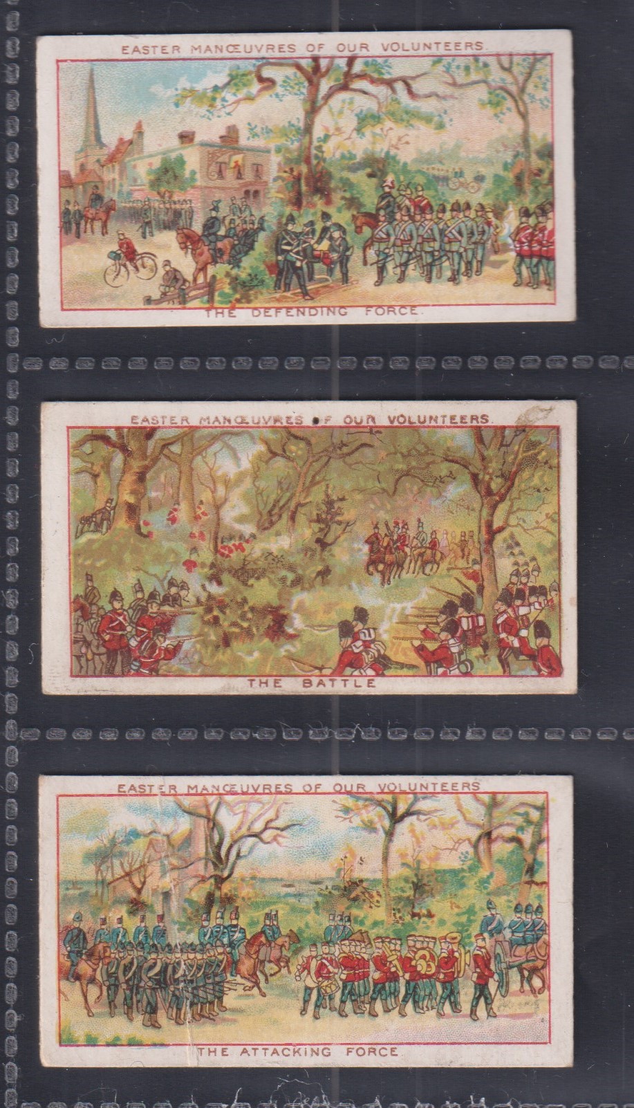 Cigarette cards, Edwards, Ringer & Bigg, Easter Manoeuvres of our ...