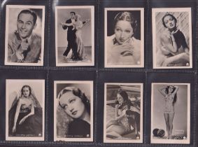 Cigarette cards, Egypt, Athanassacopoulu, Film Star Series 3, 'M' size, a collection of 115 cards