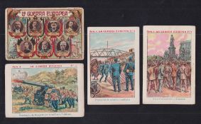 Trade cards, Spain, Chocolate Juncosa, 'La Guerra Europea' (The European War), Serie A & Serie B, '