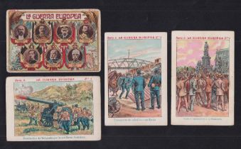 Trade cards, Spain, Chocolate Juncosa, 'La Guerra Europea' (The European War), Serie A & Serie B, '