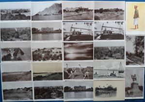 Postcards, Sudan, a selection of approx. 23 cards, the majority RPs, inc. Port Sudan harbour,