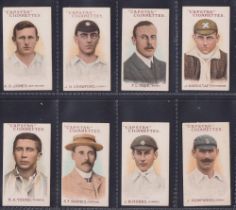 Cigarette cards, Wills (Australia), Prominent Australian & English Cricketers (66-73, Red