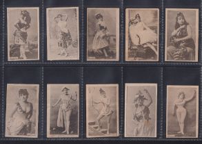 Cigarette cards, South America, Fabrica Nacional de Tabacos, Actresses, Serie G, 19 different