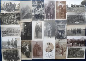 Postcards, Military, a collection of approx. 166 cards, with approx. 126 mainly RPs of soldiers in