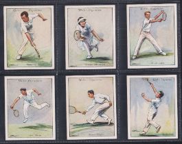 Cigarette cards, Wills, Lawn Tennis 1931, 'L' size (set, 25 cards) (gd/vg)