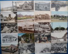 Postcards, Lancashire, a collection of approx. 211 cards, with RPs of Carr Rd Nelson, Savoy Cinema