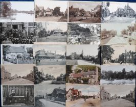 Postcards, Berkshire, a mix of approx. 97 cards with RPs of Bradfield (5), The Warren Caversham,