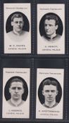 Cigarette cards, Taddy, Prominent Footballers (London Mixture), Crystal Palace, 4 cards, W.C.