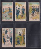Trade cards, Maynards, Girl Guide Series, 5 cards, all with matching 'Maynards Perfection