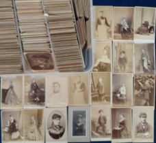 Photographs, Cartes de Visite, a large collection of 800+ cards featuring children with toys,