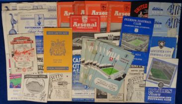 Football programmes, a collection of 35+, 1950's programmes, various Clubs, noted Blackpool v