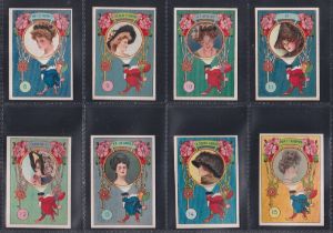 Trade cards, Spain, Chocolate Rey, Beauties Playing Cards, 'M' size (set, 54 cards) (gd/vg)