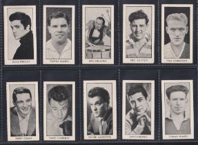 Trade cards, Thomson, Stars of Sport & Entertainment (set, 48 cards) includes Elvis Presley, Bobby
