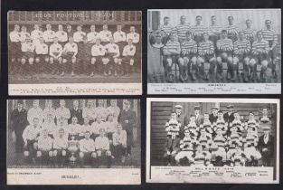 Rugby League Postcards, selection of 8 postcards, Rochdale Hornets 1903-04 RP (portraits inset, gd),