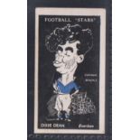 Trade card, Barratt's, Football Stars, type card, Dixie Dean, Everton (light crease, slight marks,
