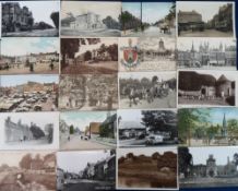 Postcards, Northamptonshire, a selection of approx. 104 cards, with RPs of Station Rd Kettering,