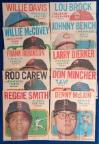 Trade issue, USA, Topps, Baseball posters, 1970 (10/24) no 3 Willie Davis, no 4 Lou Brock, no 7