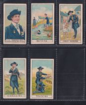 Trade cards, Maynards, Girl Guide Series, 5 cards, all with matching 'Maynards Med-O-Creme' backs,