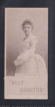 Cigarette card, Wills, Actresses & Celebrities, Collotype (Wills's Four Brands on Back), type