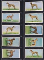 Cigarette cards, Player's, Famous Irish Greyhounds, (set, 50 cards) (a few with sl foxing & sl