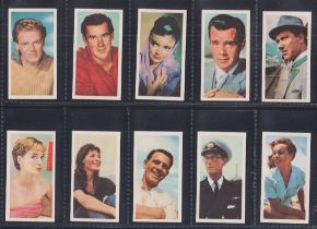 Trade cards, Barratt's, Famous Film Stars (set, 35 cards) (vg)
