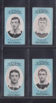 Cigarette cards, Cope's, Noted Footballers (Clips, 500 Subjects), St Helens, 4 cards, nos 351,