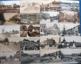 Postcards, a mixed UK topographical selection of approx. 111 cards with RPs of P.O Hurley (Collier),