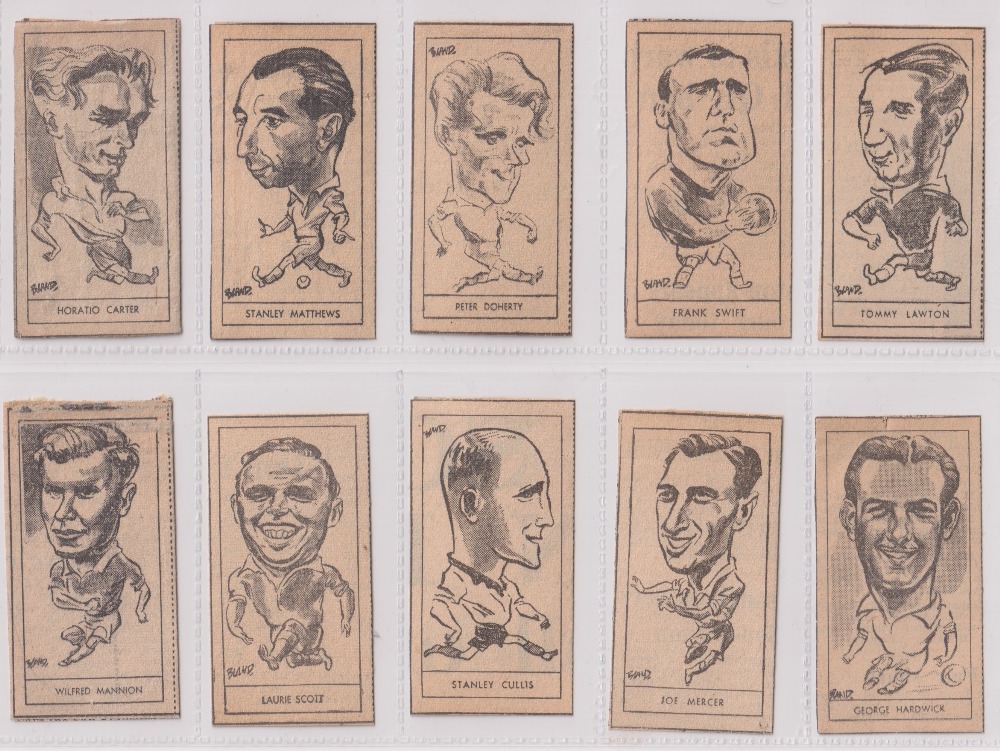 Trade cards, Daily Express, Famous Footballers (set, 10 cards) & Cricketers (set, 10 cards), both - Image 3 of 4