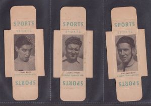 Cigarette cards, Phillips (Sports Package Issues), All Sports 3rd Series (Card) (set, 25 cards all