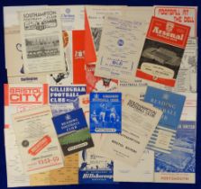 Football programmes, a collection of 48 programmes, mostly 1950's/80's, including single sheets,