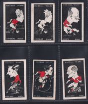 Trade cards, Barratt's, Football Stars, Arsenal FC, 6 cards, J.H. Hulme (x2, different), W. Blyth,
