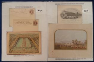 Ephemera, Exhibitions, 5 items to comprise a sheet of writing paper printed by Boyd & Cannavon