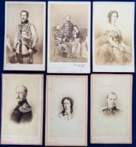 Photographs, Russia, 6 cartes de visite of Tsars and family to include Emperor Nicholas (died 1855),