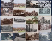 Postcards, Derbyshire, a collection of approx. 150 cards, with RPs of Rutland Sq Bakewell, Kingsmoor